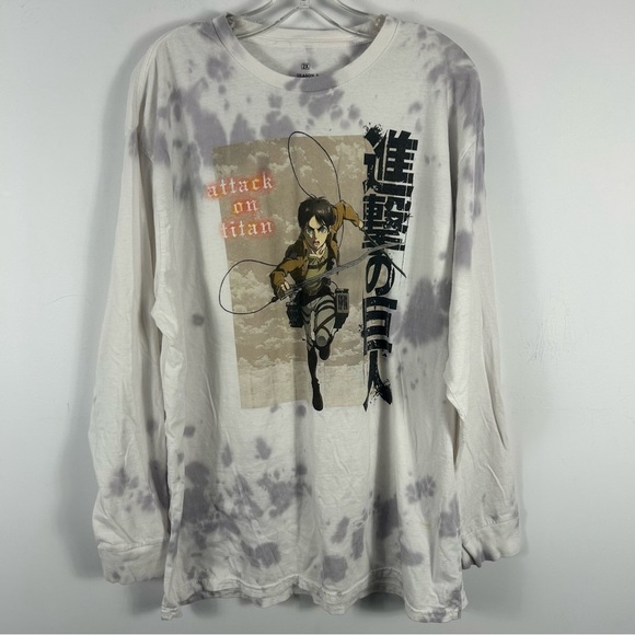 💕 Attack on Titan Graphic Long Sleeve Shirt 2X - Picture 3 of 12